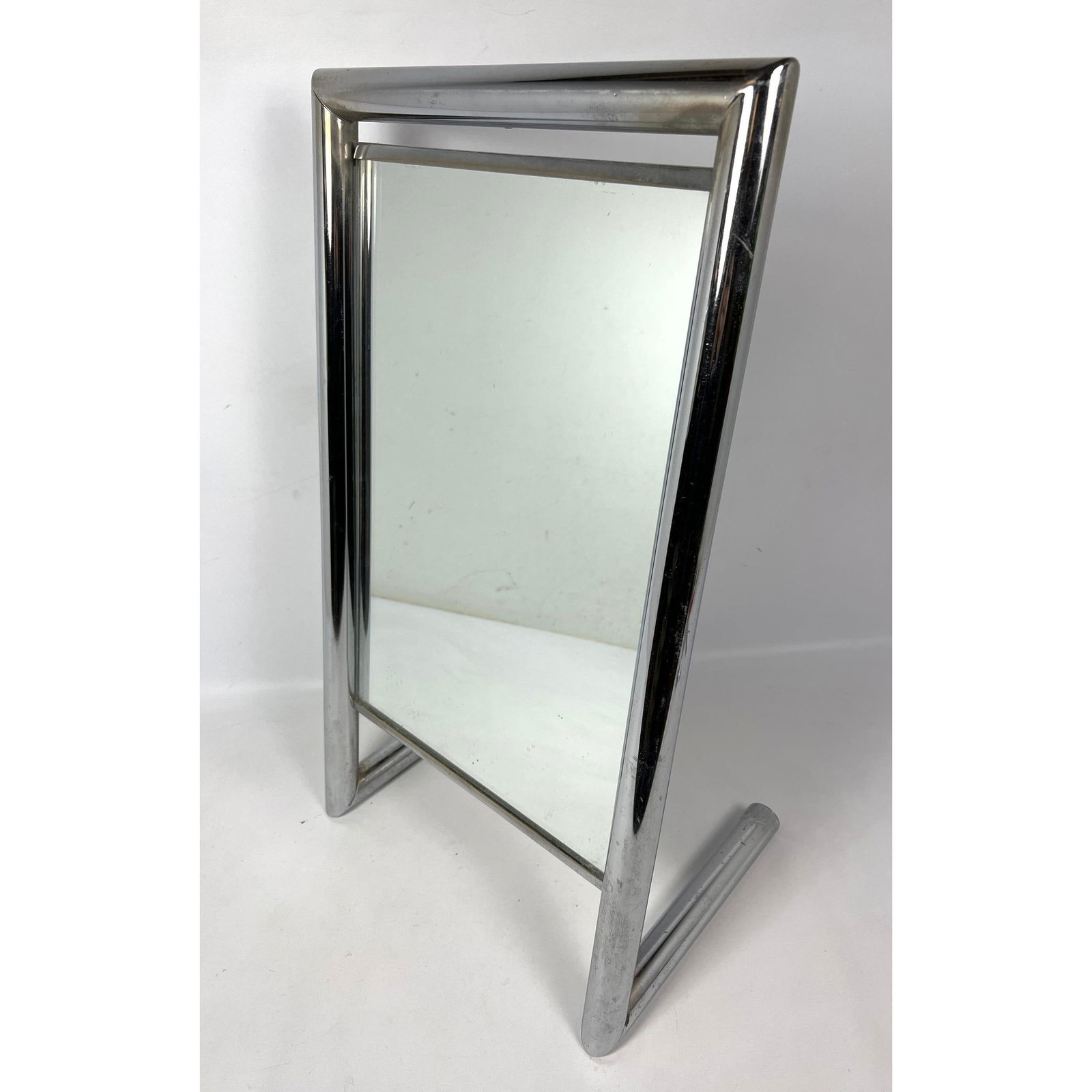 Chrome Frame Dresser Top Mirror. Modernist. (1 of 11)