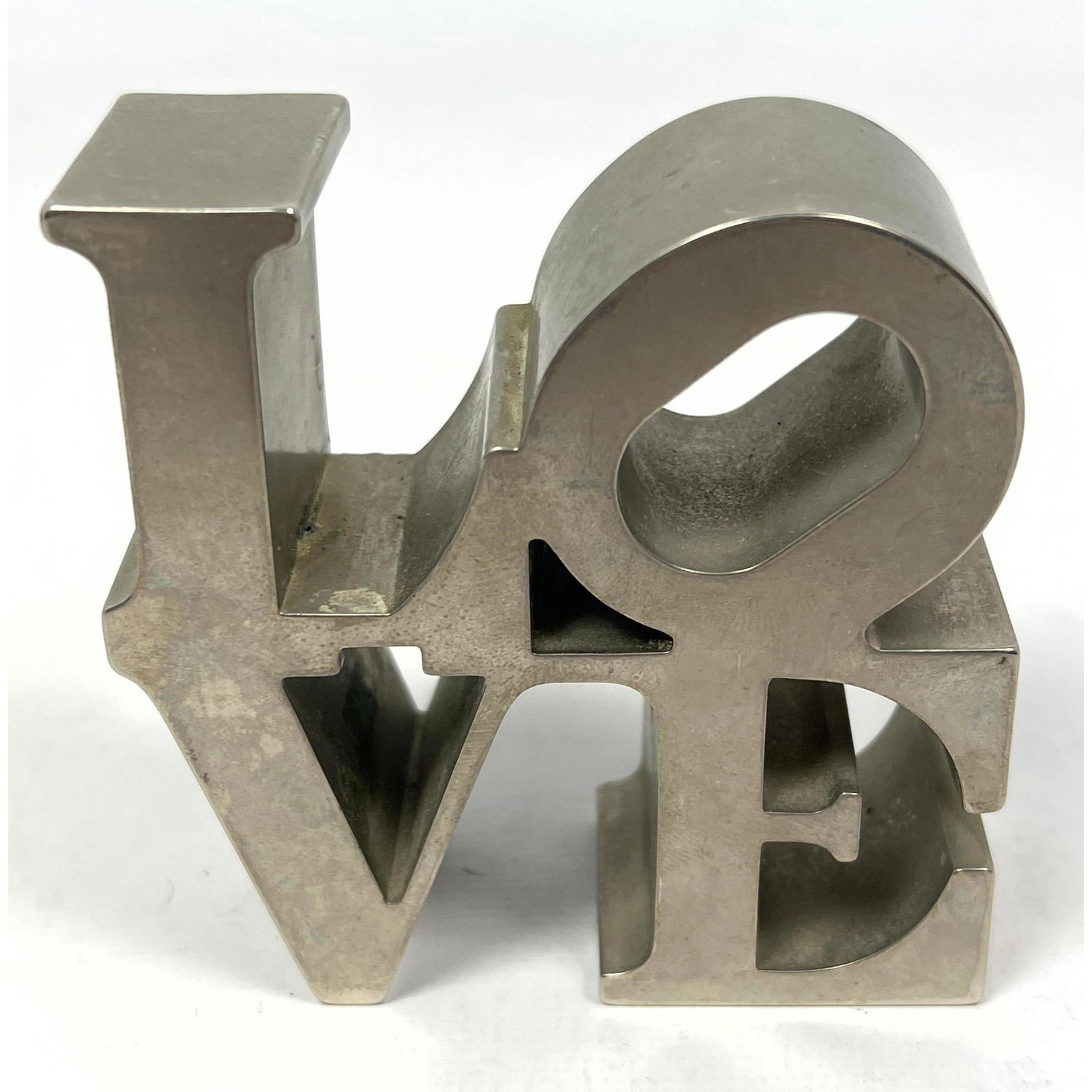 After Robert Indiana LOVE Sculpture. Aluminum. Unmarked. (1 of 8)