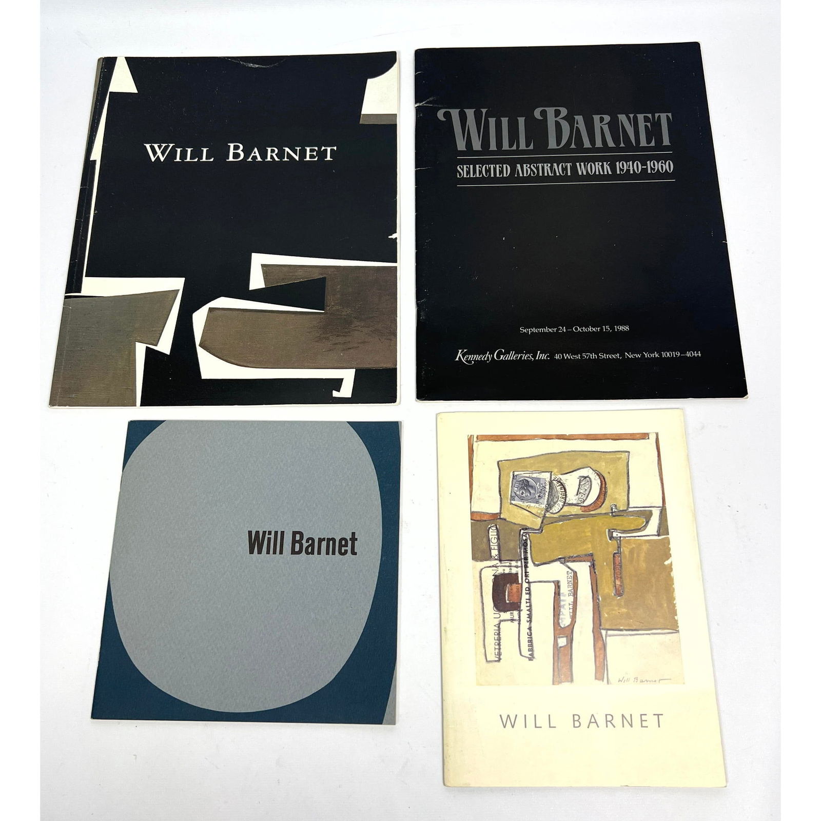 4pc WILL BARNET Exhibition Pamphlets Brochures. Modernist Mid Century Abstract Art.: 4pc WILL BARNET Exhibition Pamphlets Brochures. Modernist Mid Century Abstract Art. Dimensions: Height: 11 inches, Width: 9 inches. ---