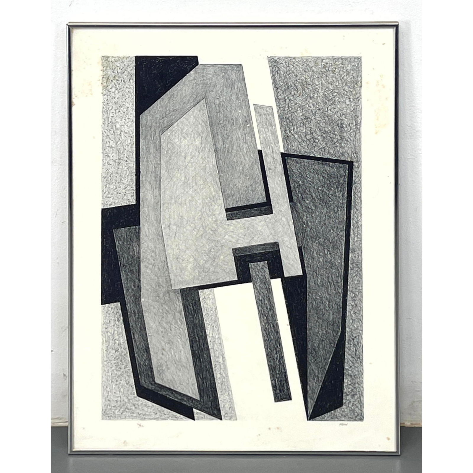 NATNI Modernist Abstract Lithograph. Tonal Composition. Pencil signed. V/CL. (1 of 10)