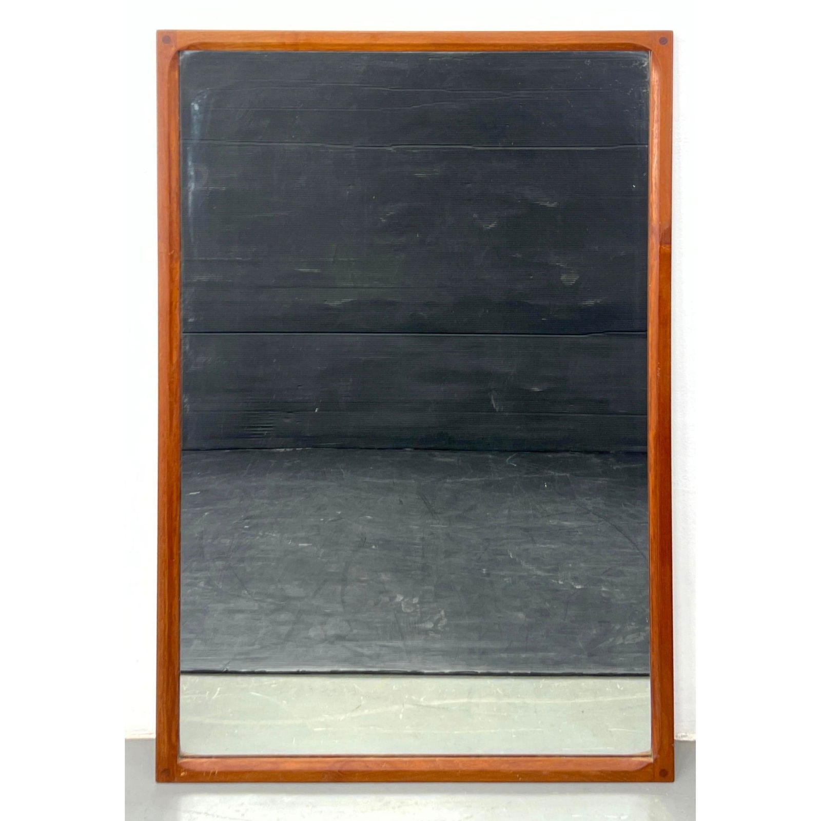 AKSEL KJERSGAARD ODDER Danish Modern Teak Wall Mirror. Teak Frame. #168. Marked. (1 of 9)
