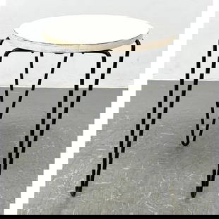 Original Florence Knoll Hairpin Stacking Table. Single.: Original Florence Knoll Hairpin Stacking Table. Single. Dimensions: Height: 18 inches, Width: 13.25 inches, Depth: 13.25 inches. --- We offer curbside delivery to NYC, Manhattan, Close Brooklyn, Hobok