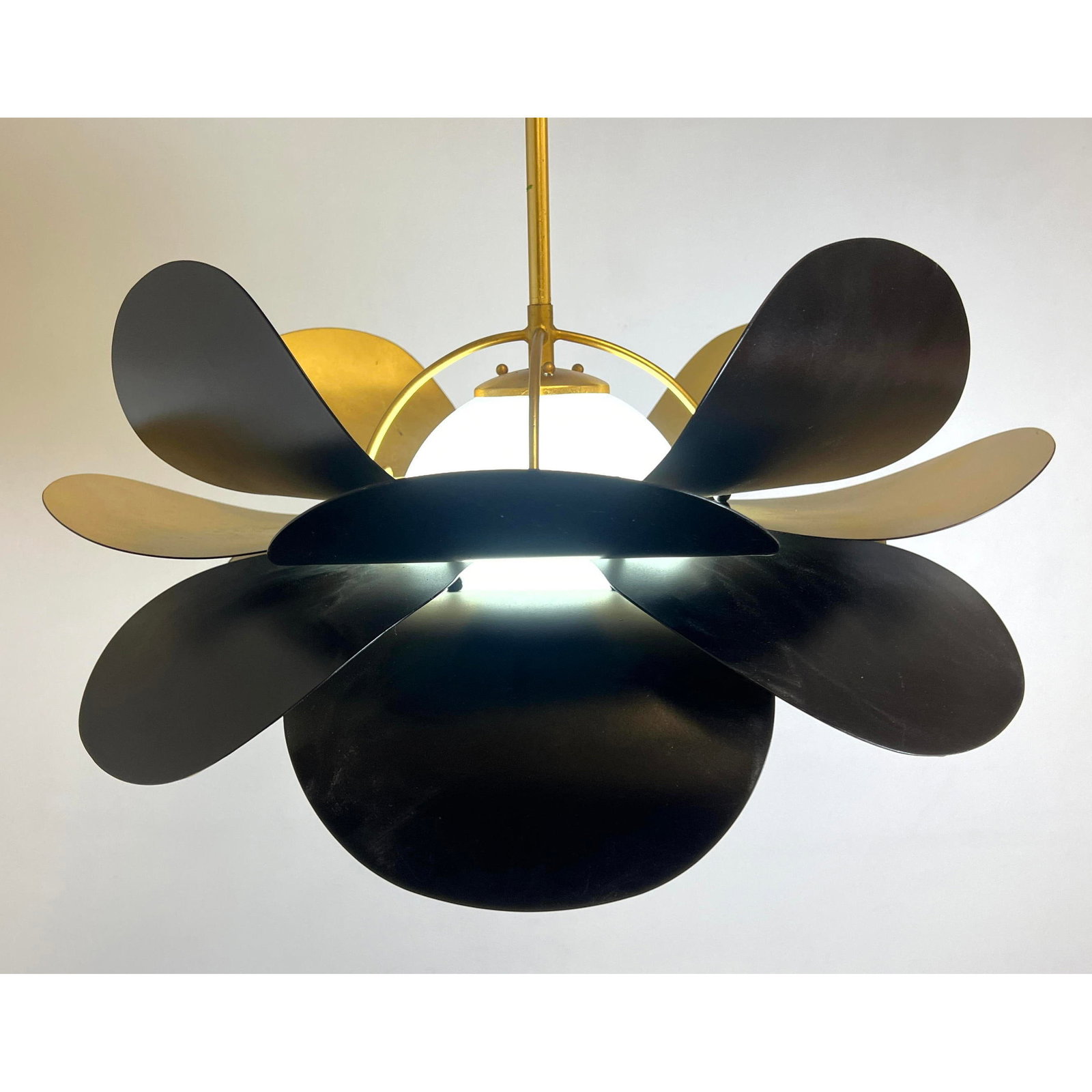 Corbett Lighting Ginger Chandelier Pendant Lamp. Flower petal design.: Corbett Lighting Ginger Chandelier Pendant Lamp. Flower petal design. Dimensions: Height: 32 inches, Width: 26 inches, Depth: 26 inches. --- We offer curbside delivery to NYC, Manhattan, Close Brookly
