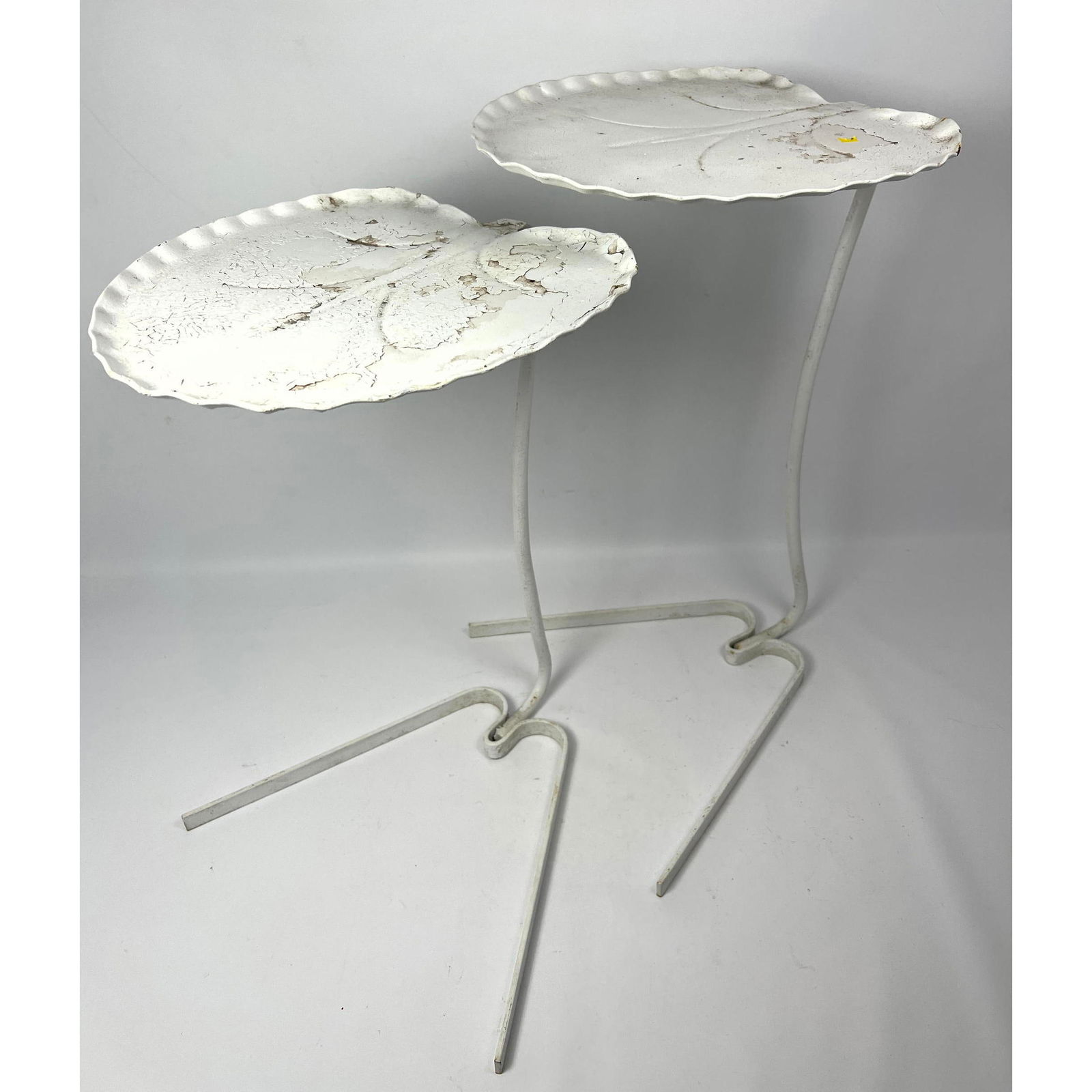 2pc Salterini Nesting Leaf Form Garden Side Tables. Maurizio Tempestini (1 of 10)