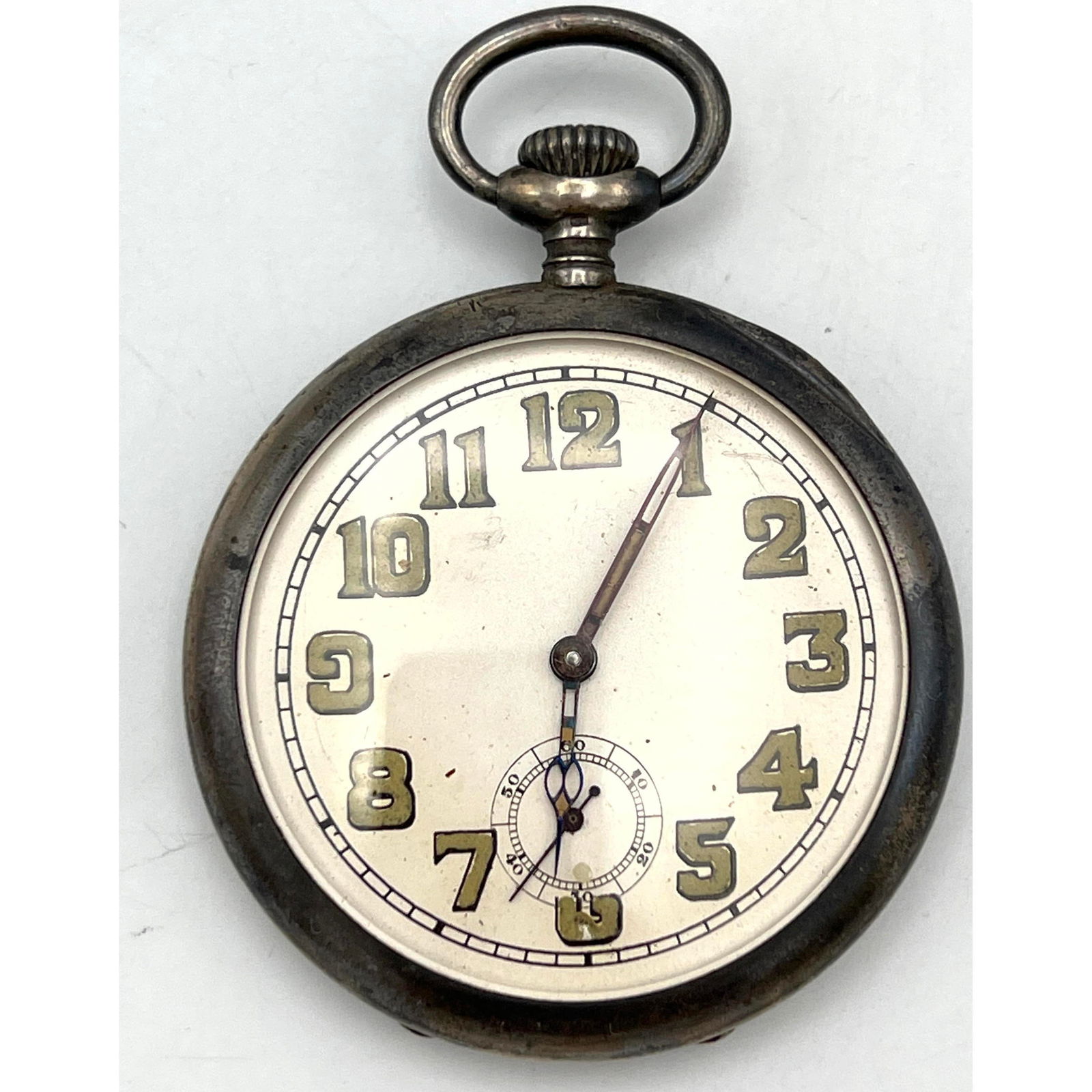 U.S.A. Property of Corps of Engineers. 800 Coins Silver Pocket Watch No 9706.  Ulysse Nardin Le Locl (1 of 9)