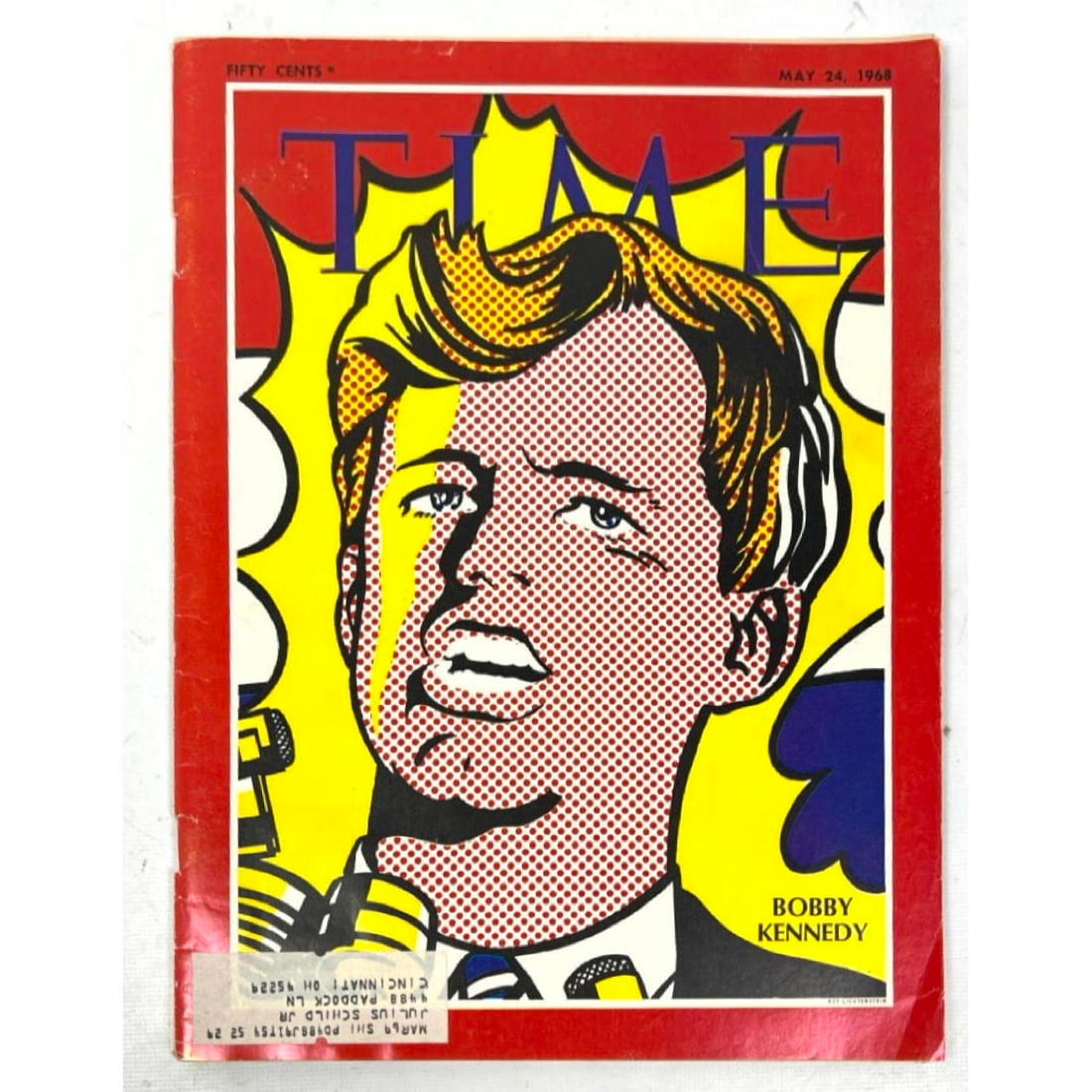 Roy Lichtenstein TIME magazine Bobby Kennedy Cover. (1 of 11)