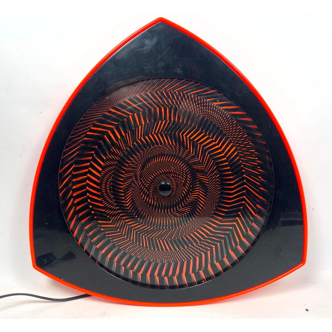 RABBIT TANAKA Optical illusion Motion Wall Light Sculpture.: RABBIT TANAKA Optical illusion Motion Wall Light Sculpture. Dimensions: Height: 19.25 inches, Width: 19 inches, Depth: 3 inches. --- US Packing and Shipping charge: In house shipping available. Will b