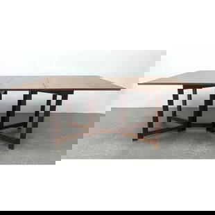 Stanley Young for Glenn of California Gateleg Walnut Dining Table: Stanley Young for Glenn of California Gateleg Walnut Dining Table Includes: 2 - 28.5 inch leaves. Dimensions: Height: 29 inches, Width: 18 inches, Depth: 42 inches. ---