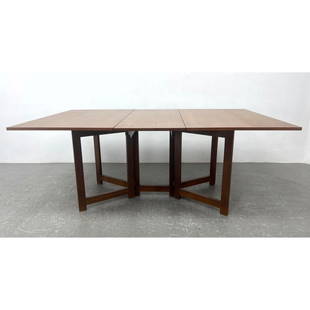 Stanley Young for Glenn of California Gateleg Walnut Dining Table: Stanley Young for Glenn of California Gateleg Walnut Dining Table Includes: 2 - 28.5 inch leaves. Dimensions: Height: 29 inches, Width: 18 inches, Depth: 42 inches. ---