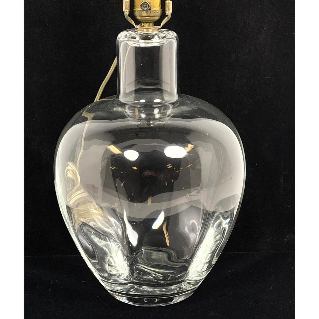 Simon Pearce Crystal Glass Lamp. Signed. (1 of 7)