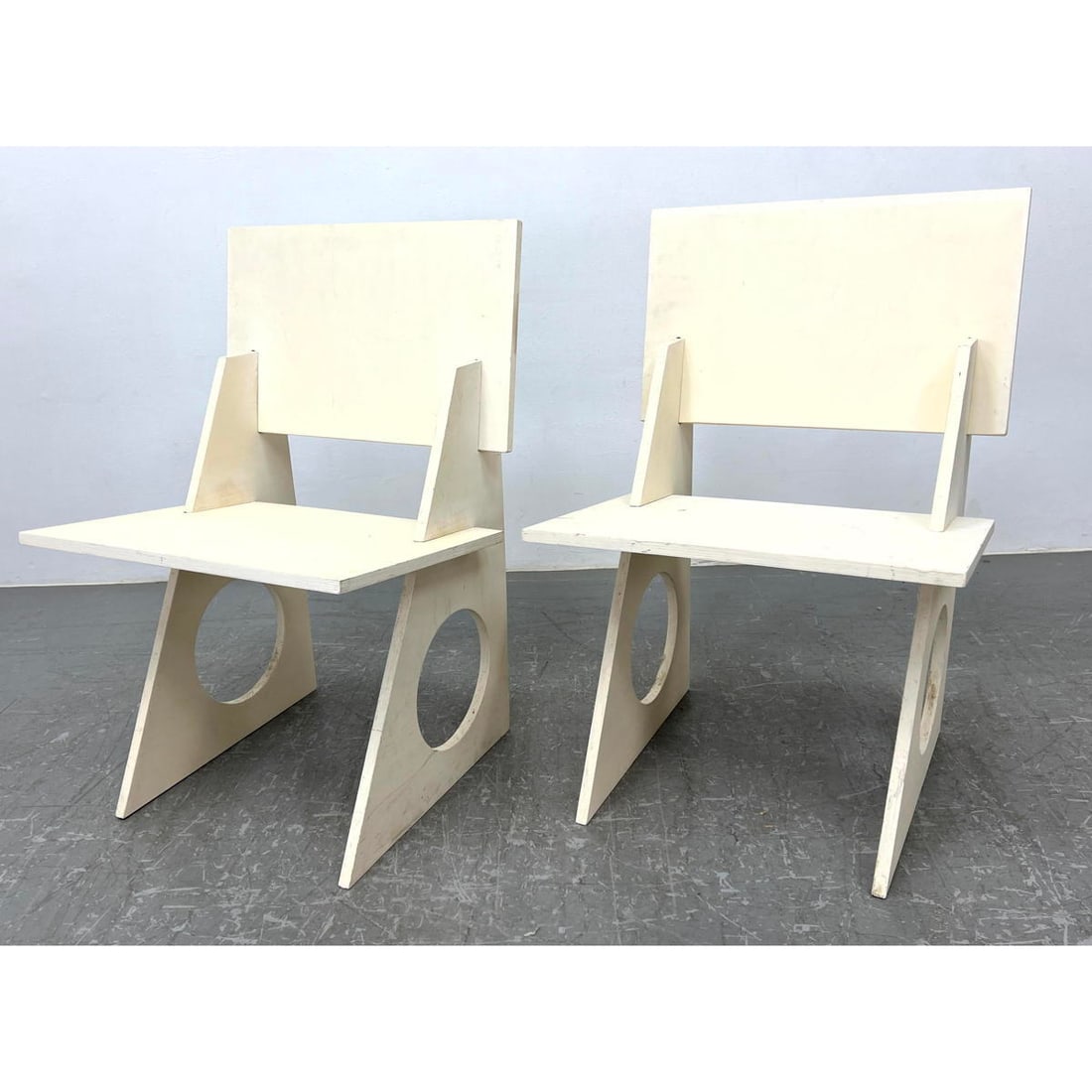 Modernist De Stijl Style Demountable Plywood Chairs.  Interlocking design. (1 of 11)