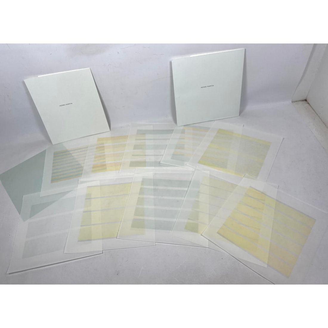 Agnes Martin 10 Lithographs on Vellum paper. Unframed. (1 of 14)