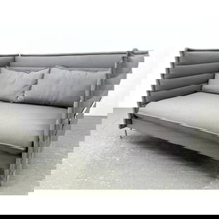 Vitra ALCOVE SOFAby Ronan and Erwan Bouroullec. Two seater love seat.: Vitra ALCOVE SOFAby Ronan and Erwan Bouroullec. Two seater love seat. Dimensions: Height: 39 inches, Width: 62.5 inches, Depth: 33.5 inches. - Seat Height: 17.5 inches ---