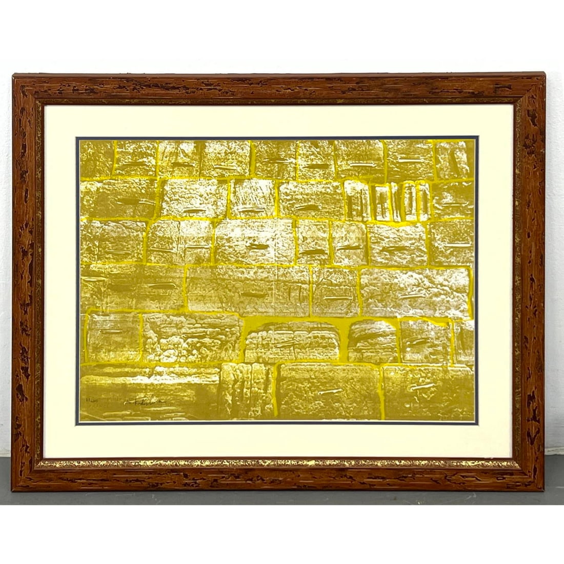 Menashe Kadishman Signed and Numbered Silkscreen Print. Kotel Wall. (1 of 8)