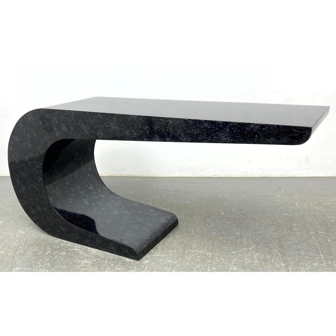 Decorator Marbleized Laminate Console Sofa Table. (1 of 9)