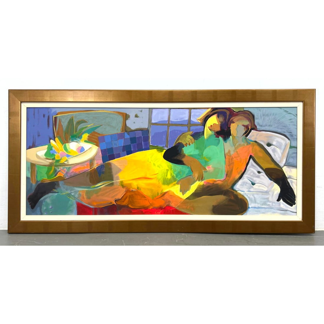 HESSAM ABRISHAMI giclee on canvas: HESSAM ABRISHAMI giclee on canvas Dimensions: Frame Height: 24.5 inches, Frame Width: 53.5 inches, Depth: 1 inches. - Image Size: Image Height: 18.5 inches, Image Width: 47 inches. ---