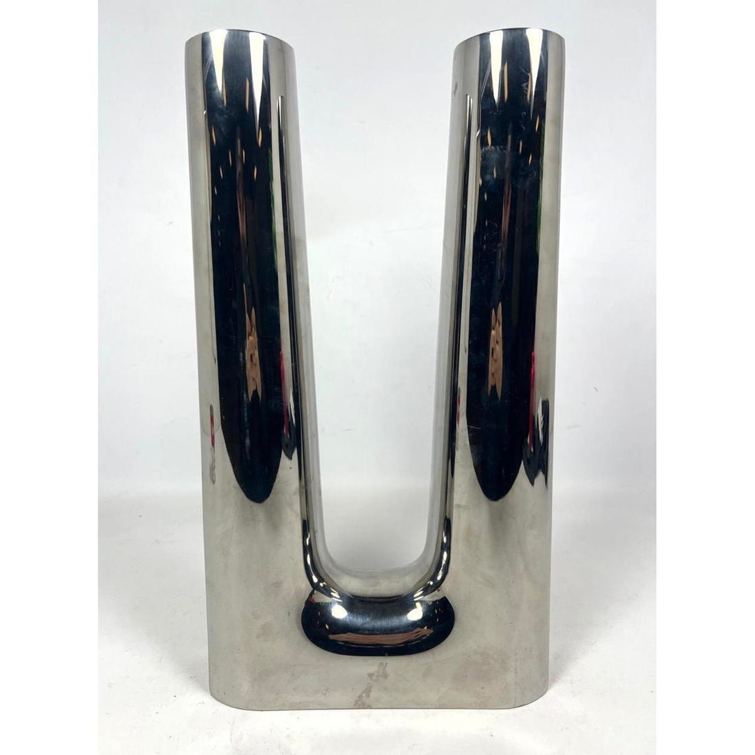 Georg Jensen Denmark Large Candle Holder. Soren Georg Jensen. Has original dust bag rubber storage c: Georg Jensen Denmark Large Candle Holder. Soren Georg Jensen. Has original dust bag rubber storage cushions. Dimensions: Height: 17.5 inches, Width: 10 inches, Depth: 4 inches. --- US Packing and Ship