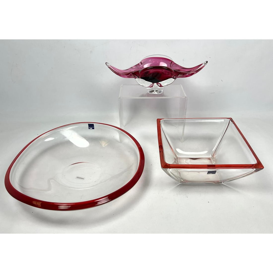 3pcs Art Glass. 2 pcs Leonardo Germany Bowls and Murano glass bowl. (1 of 17)