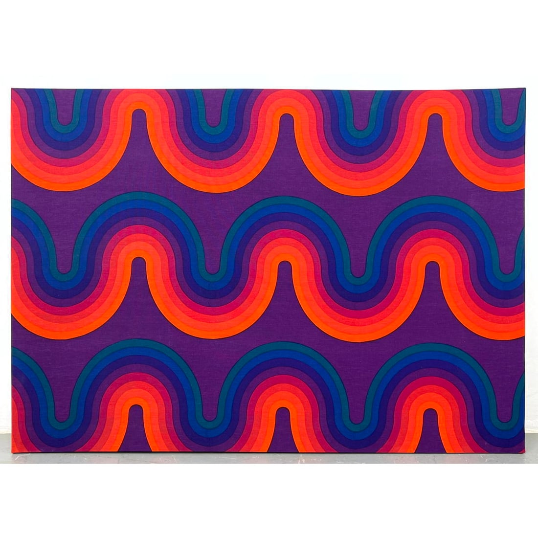 Verner Panton for Mira-X Fabric Panel.  Wood Stretcher.  Wall Art. (1 of 9)