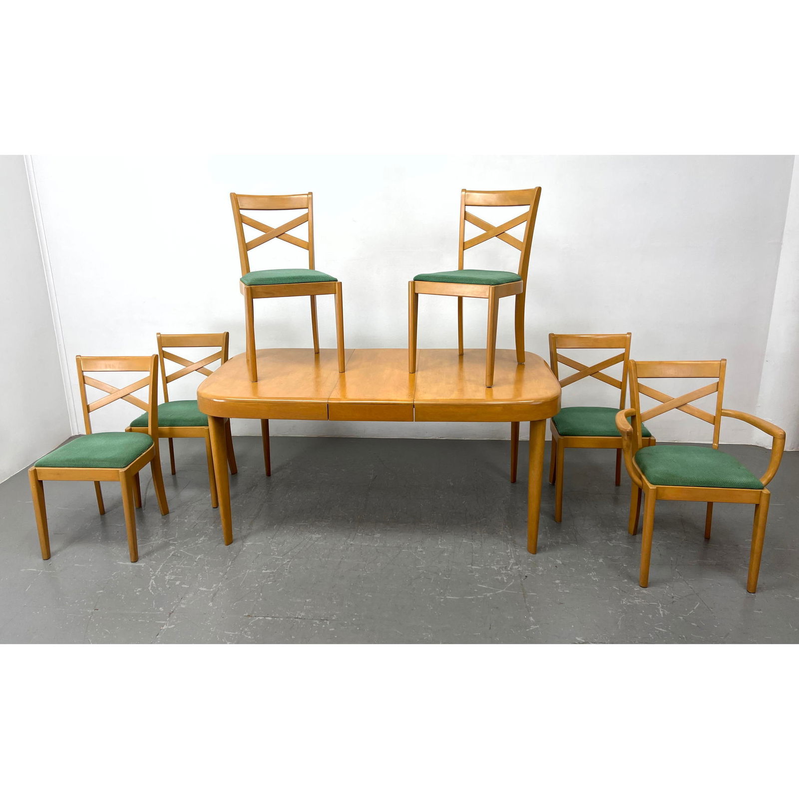 Heywood Wakefield Dining Set. Table and 6 Chairs. (1 of 20)