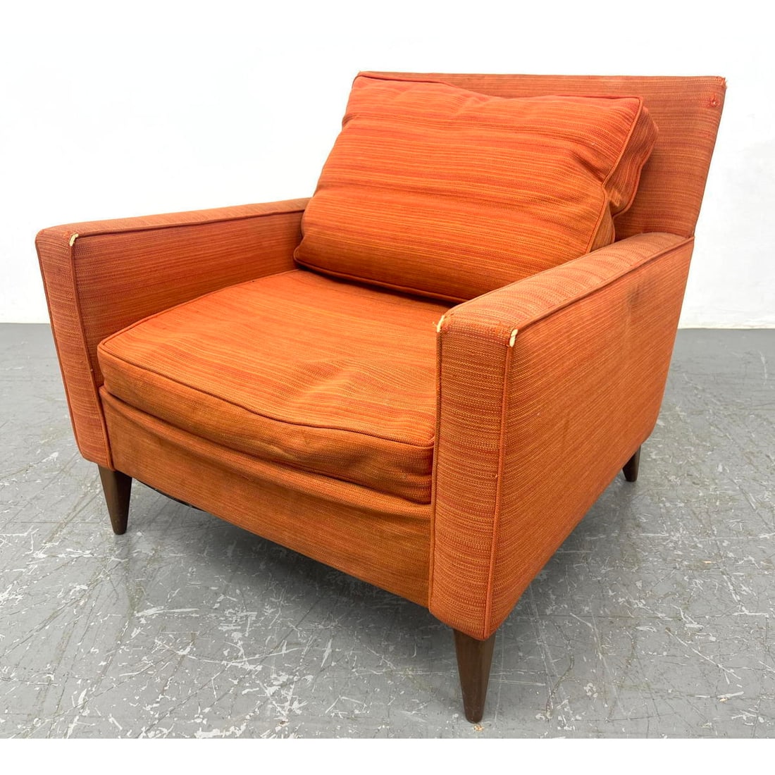 Paul McCobb Lounge chair. Signed with label. Custom Craft.: Paul McCobb Lounge chair. Signed with label. Custom Craft. Dimensions: Height: 28 inches, Width: 29 inches, Depth: 30 inches. - Seat Height: 15 inches ---