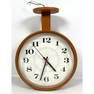 Mid Century Modern Double Sided Ceiling Clock. Metal Casing. Peter Peppers Products.
