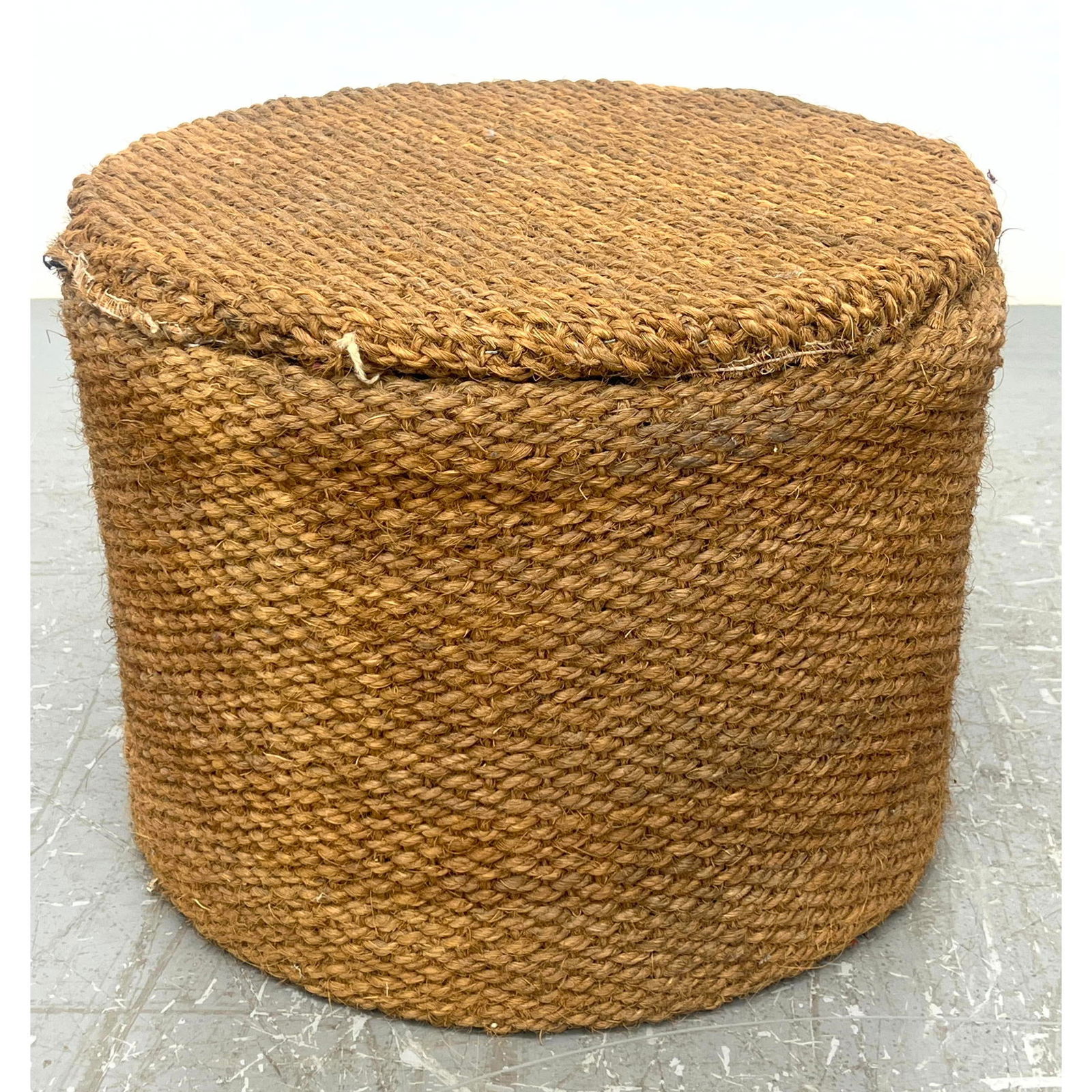 AUDOUX-MINET Attributed Ottoman Storage Stool. Storage Box. (1 of 6)