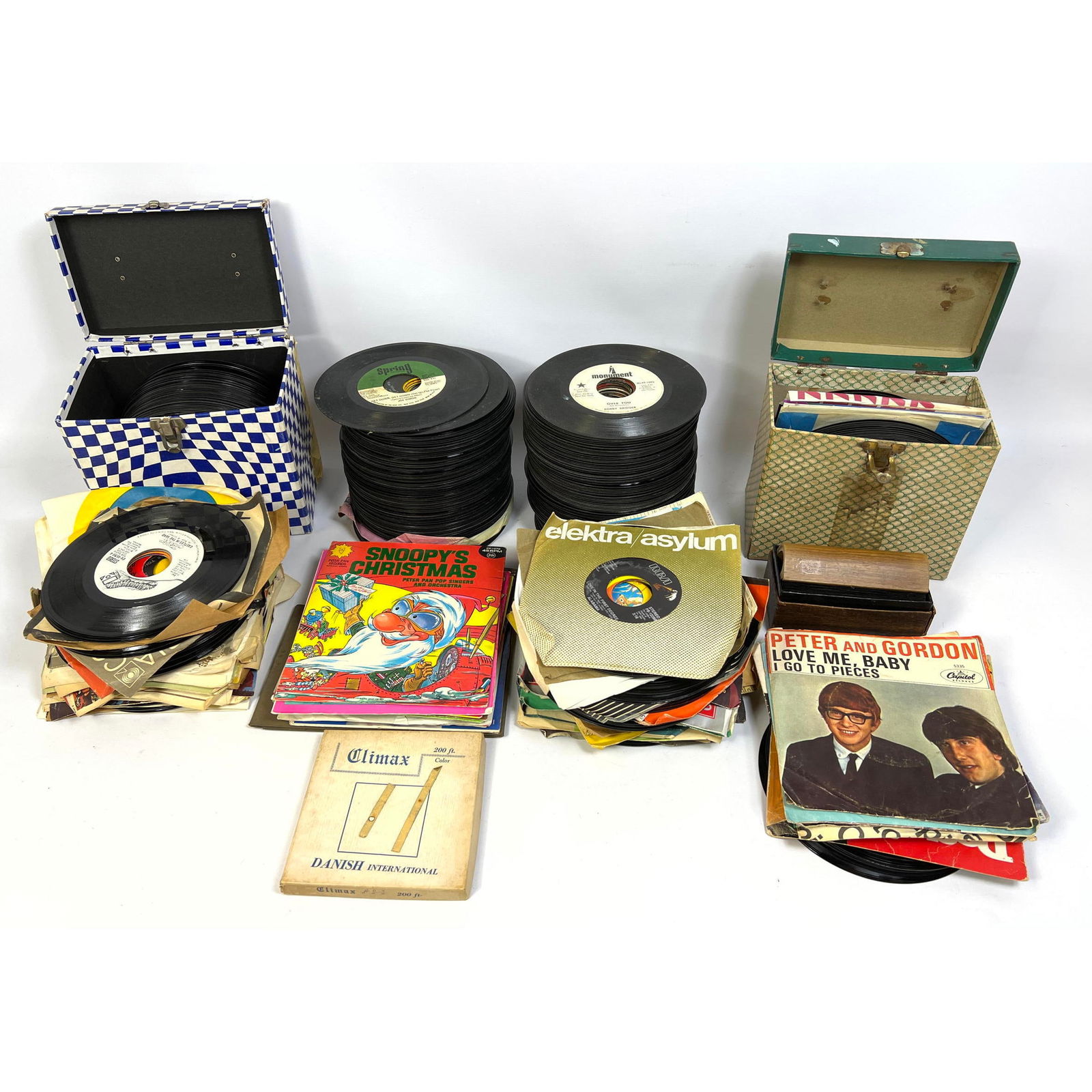 Large lot 45 rock records. Beatles, Elton John, Apple records, (1 of 12)