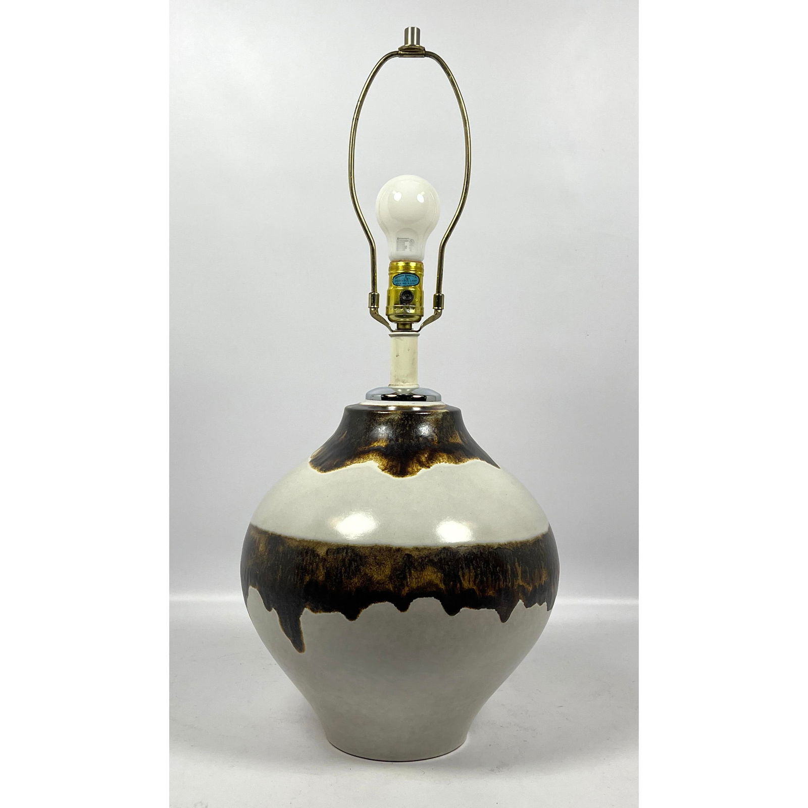 Raymor Italian Mid Century Modern Glazed Ceramic Table Lamp Italy (1 of 11)