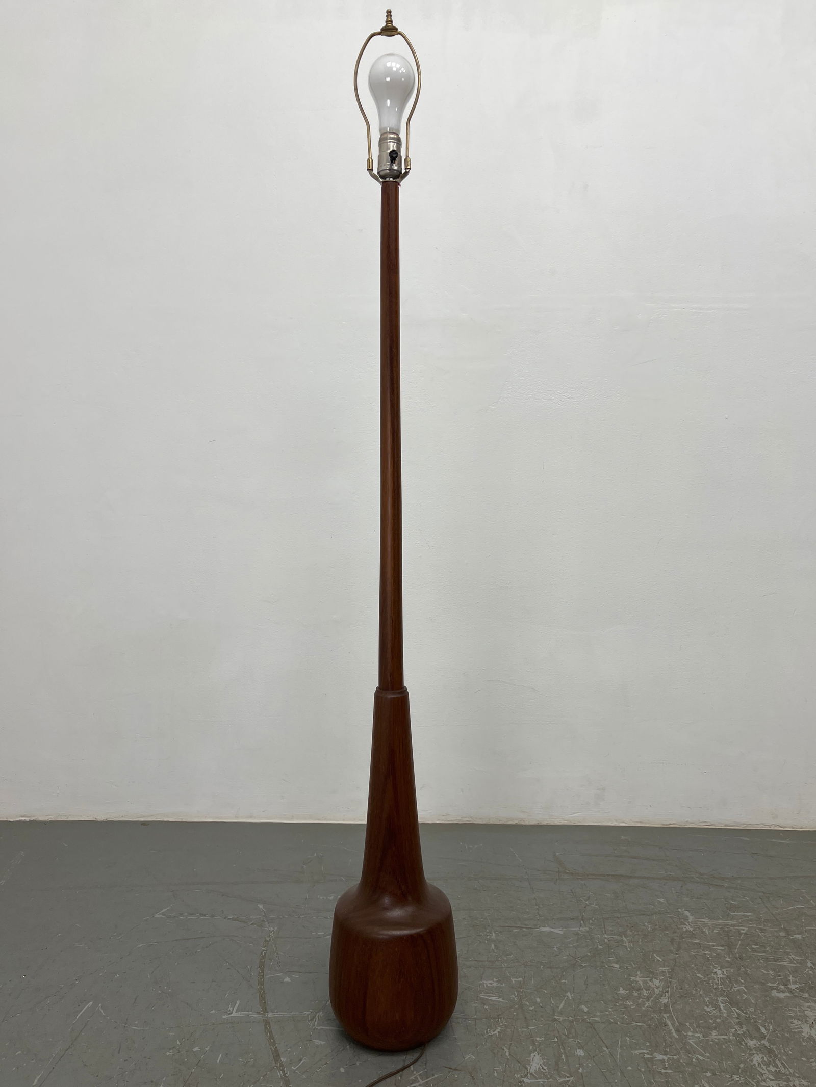 Good Danish Modern Teak Bottle Form Floor Lamp. (1 of 7)