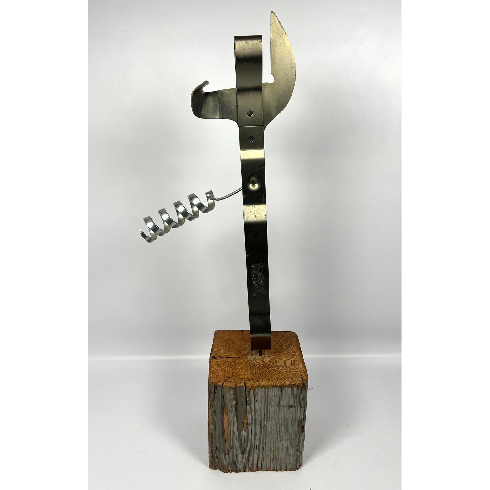 32 inch Curtis Jere 1979 can opener sculpture. Signed C. Jere 1979. (1 of 11)