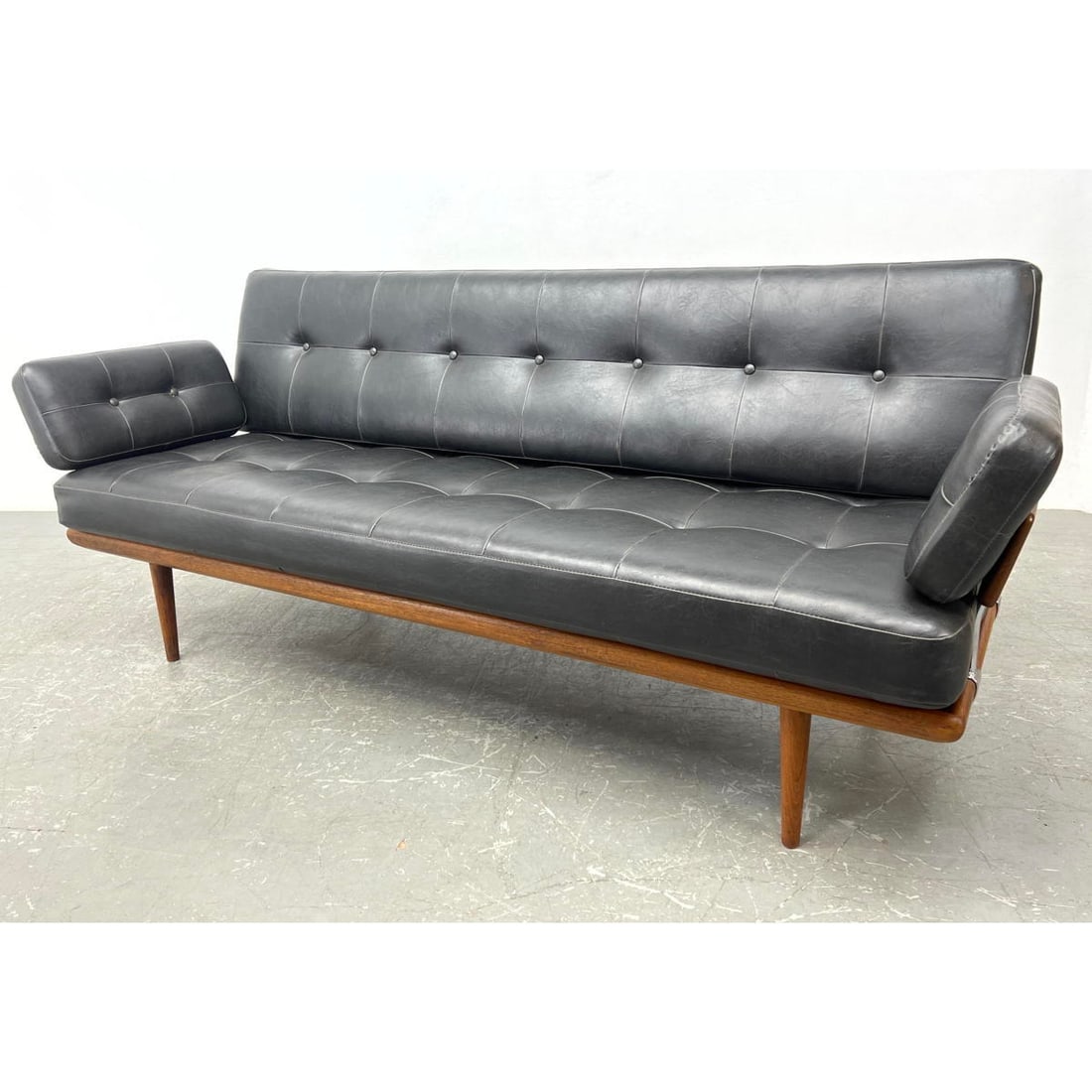 PETER HVIDT Modernist Teak Minerva Sofa. ORLA MOLGAARD-NIELSEN for FRANCE and DAVERKOSEN. Teak padd (1 of 12)