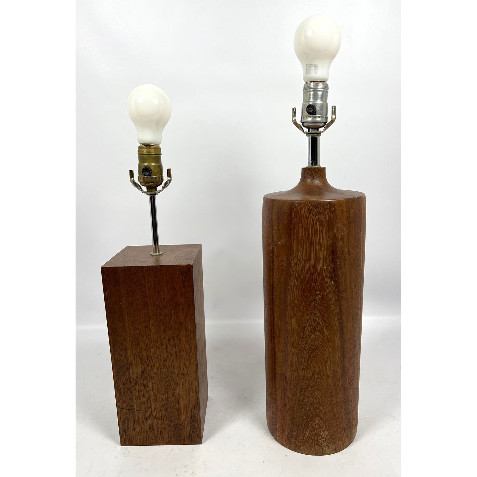2pcs  Danish Modern Teak Wood Table Lamps (1 of 16)
