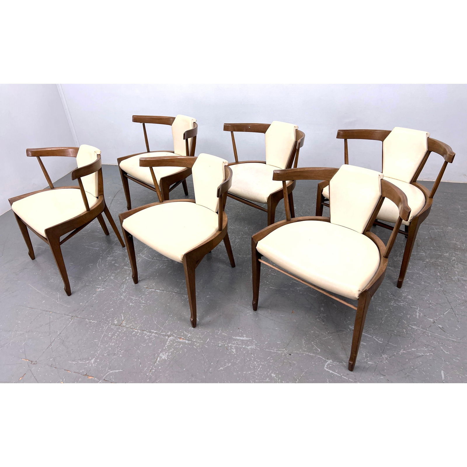 Set 6 Edmond Spence Style Dining Chairs. Stylish wood frame. (1 of 12)