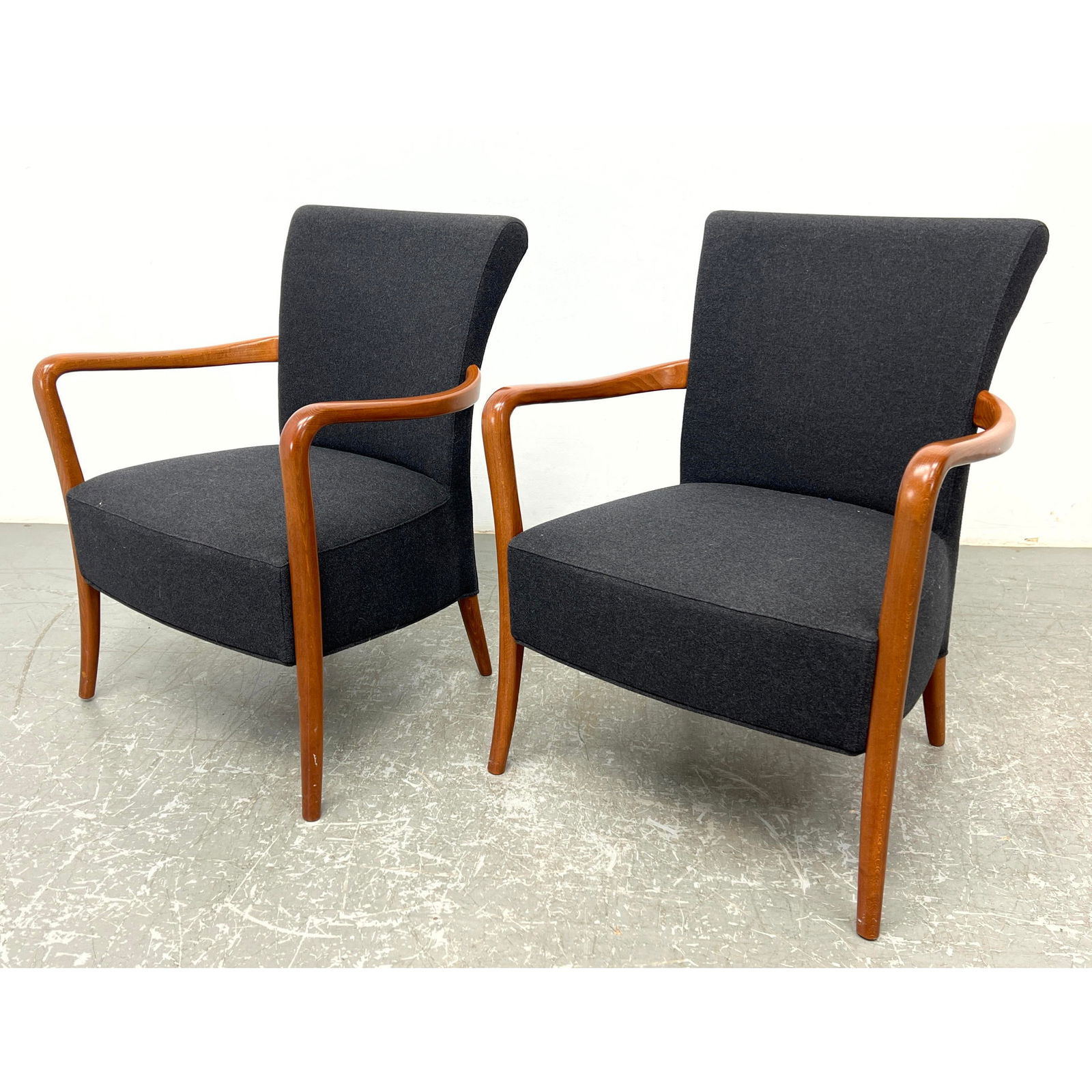 Pair Wolf Bandelow 525P Italian Modern Lounge Chairs. Potocco. Inludes catalog print out. (1 of 12)