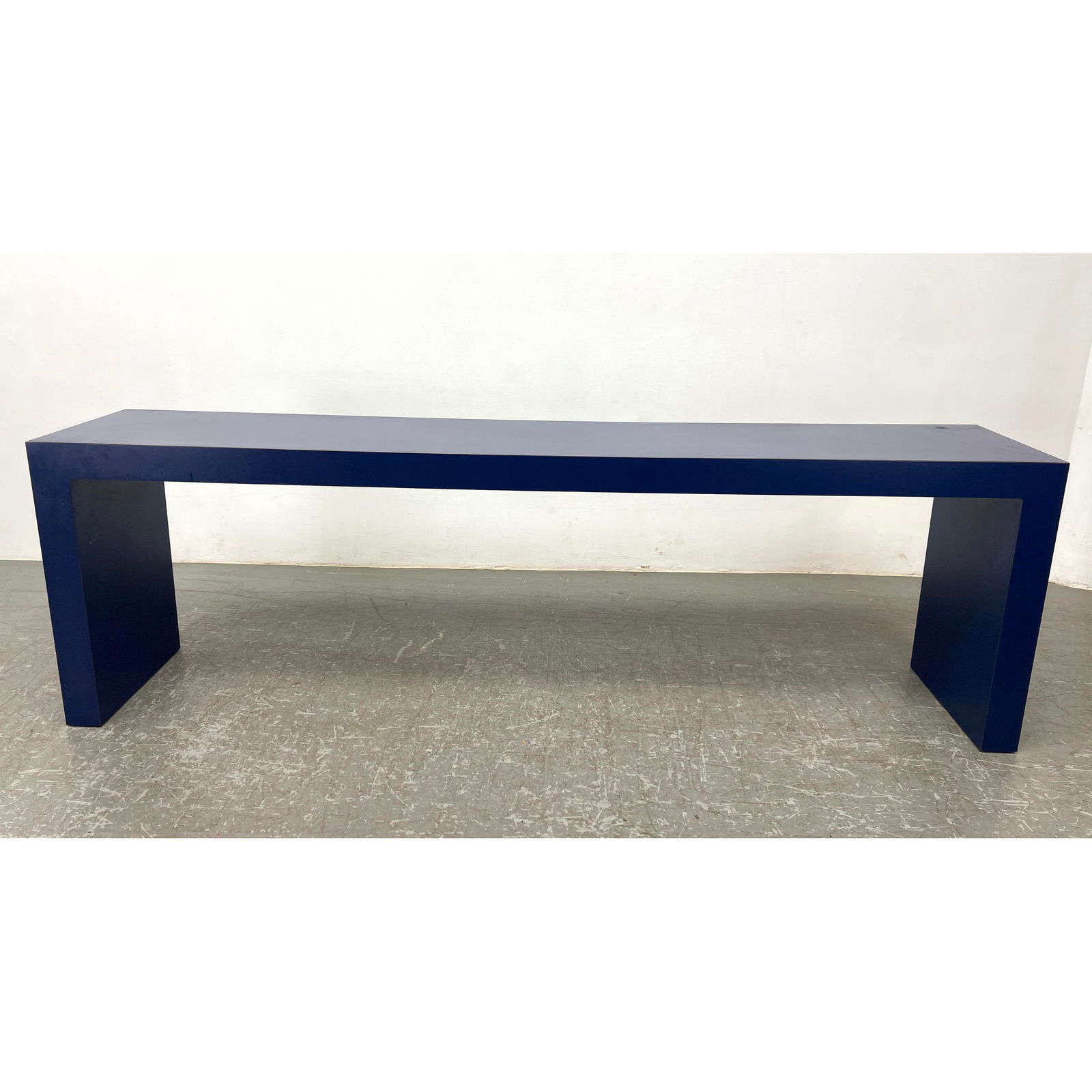 Blue Laminate Long Console Table (1 of 7)