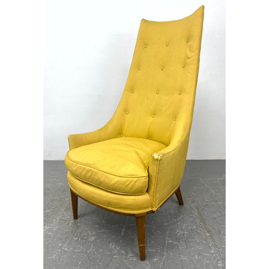 Tomlinson Sophisticate Tall Back Lounge Chair.: Tomlinson Sophisticate Tall Back Lounge Chair. Dimensions: Height: 48 inches, Width: 23.5 inches, Depth: 32 inches. - Seat Height: 16 inches --- - - We offer curbside delivery to NYC, Manhattan, Close