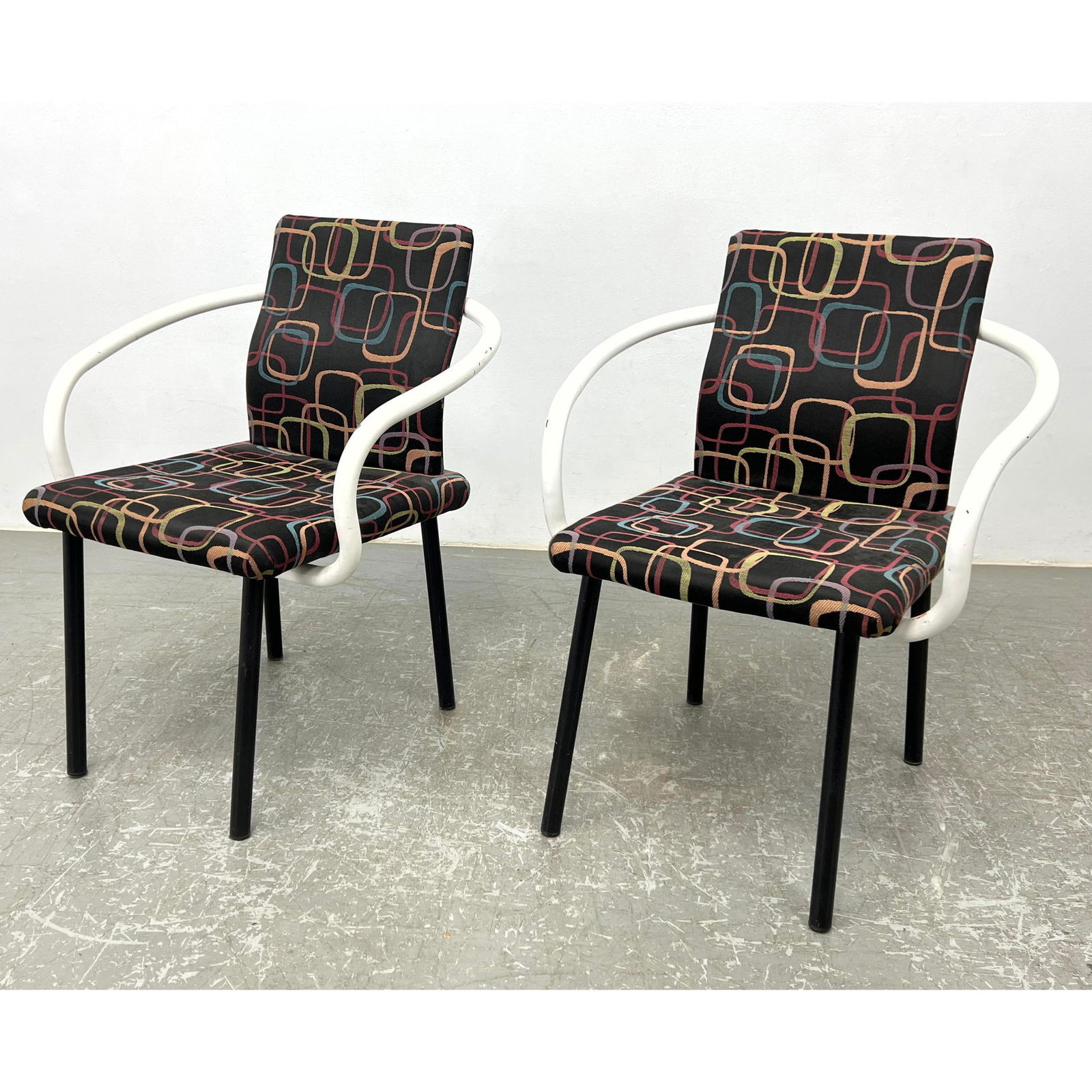 Pair Ettore Sottsass for Knoll Mandarin Chairs, USA, ca. 1980s (1 of 13)