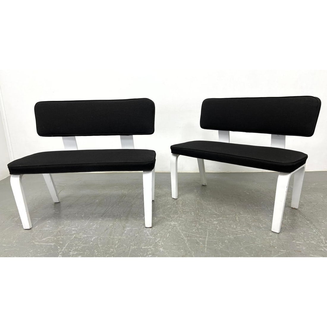 Pair Thonet Bent Wood Benches with Backs, (1 of 11)