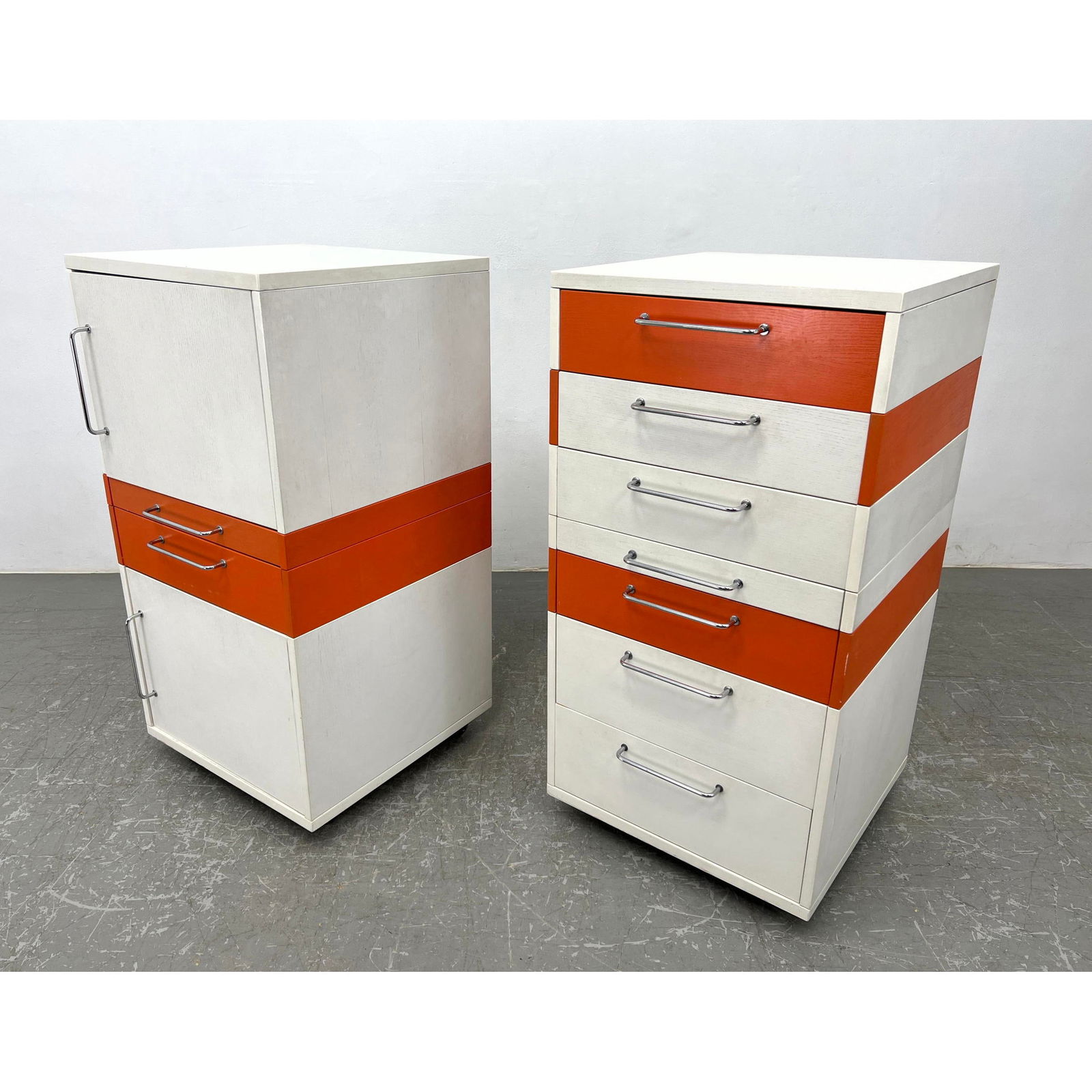 Acerbis 70s Italian Modular Storage Cabinets on Wheels. Seriate Bergamo Italy. (1 of 16)