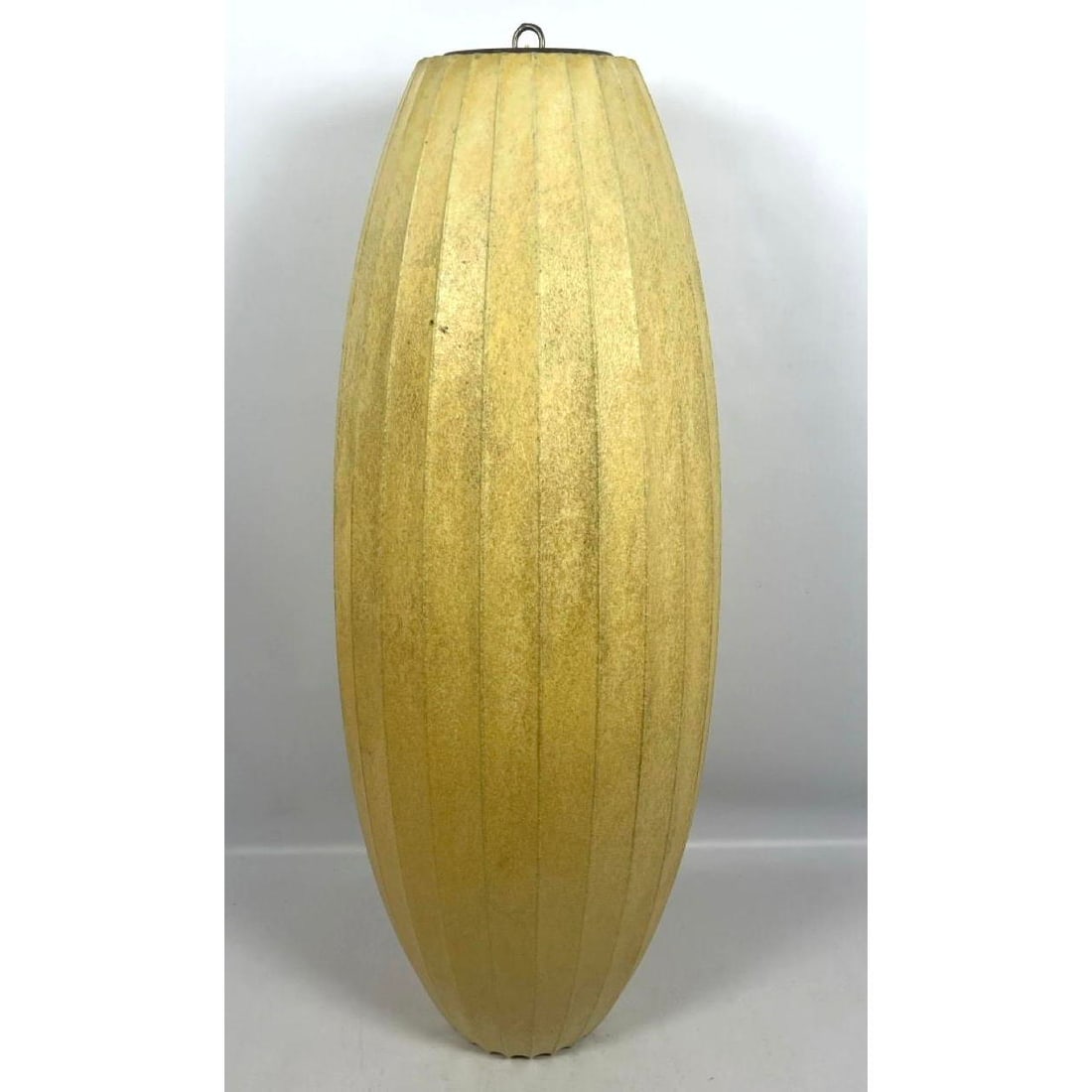 Vintage George Nelson Howard Miller Cigar Bubble Lamp. Early Example with Gold Anodized Trim Rings (1 of 8)