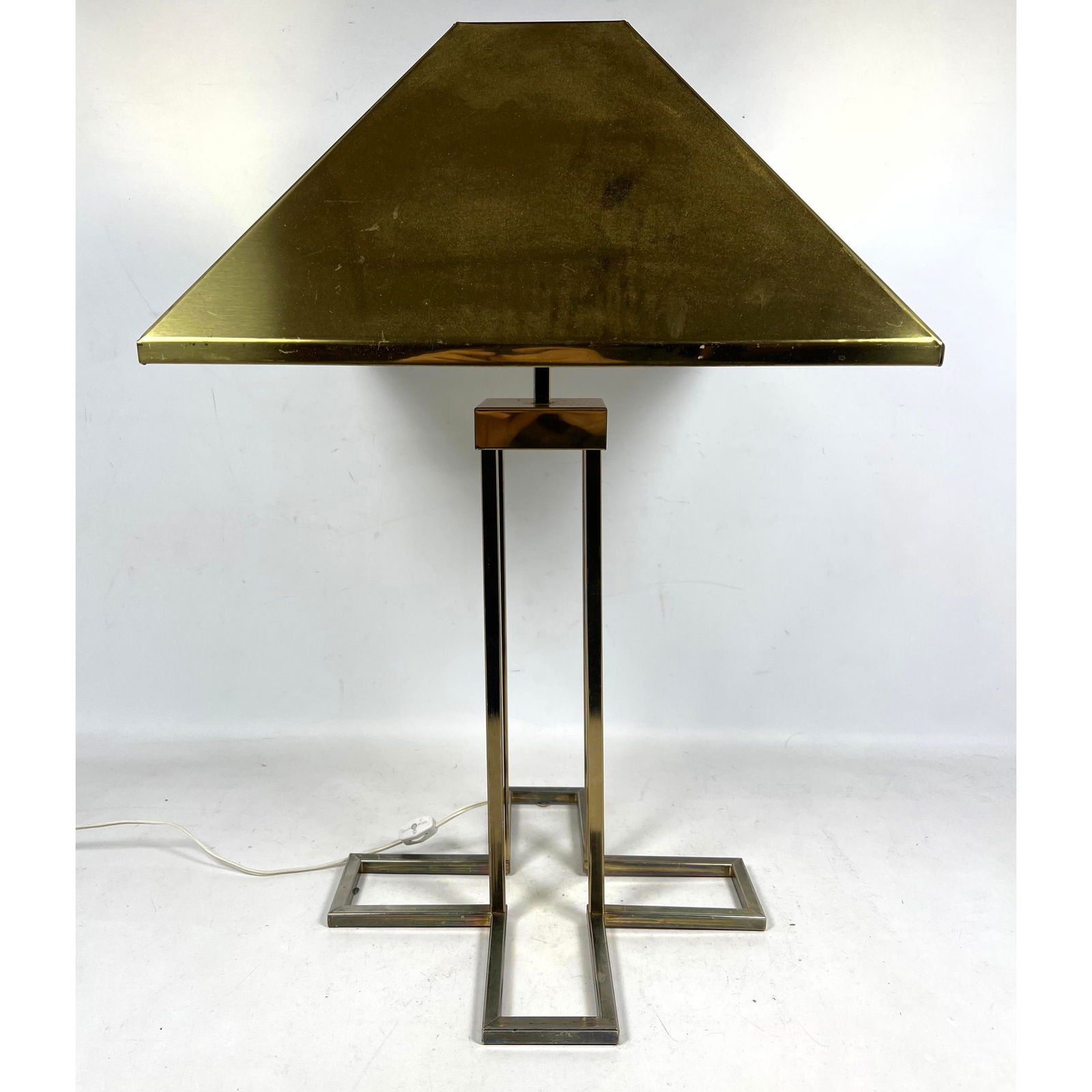 C. Jere Brass Table Lamp. Metal Shade. (1 of 13)