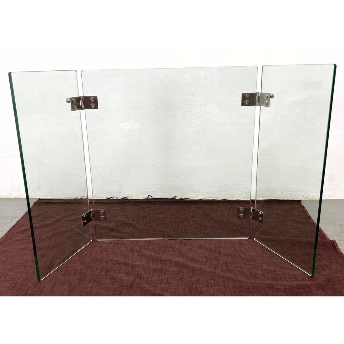 Danny Alessandro style Modernist Fireplace Screen. Swing hinges to side panels. (1 of 8)