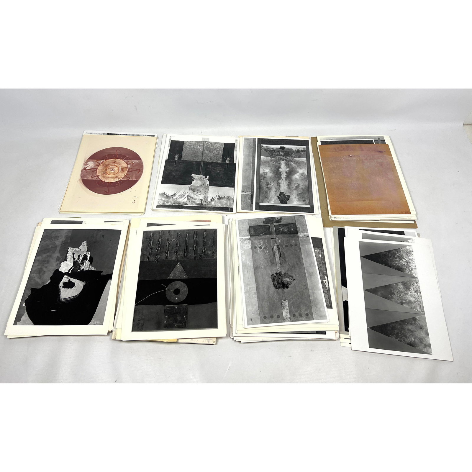 Large Collection of LEO MANSO Ephemera Modern Artist Sculptor. Vintage Photos, Exhibition Poster (fo (1 of 13)