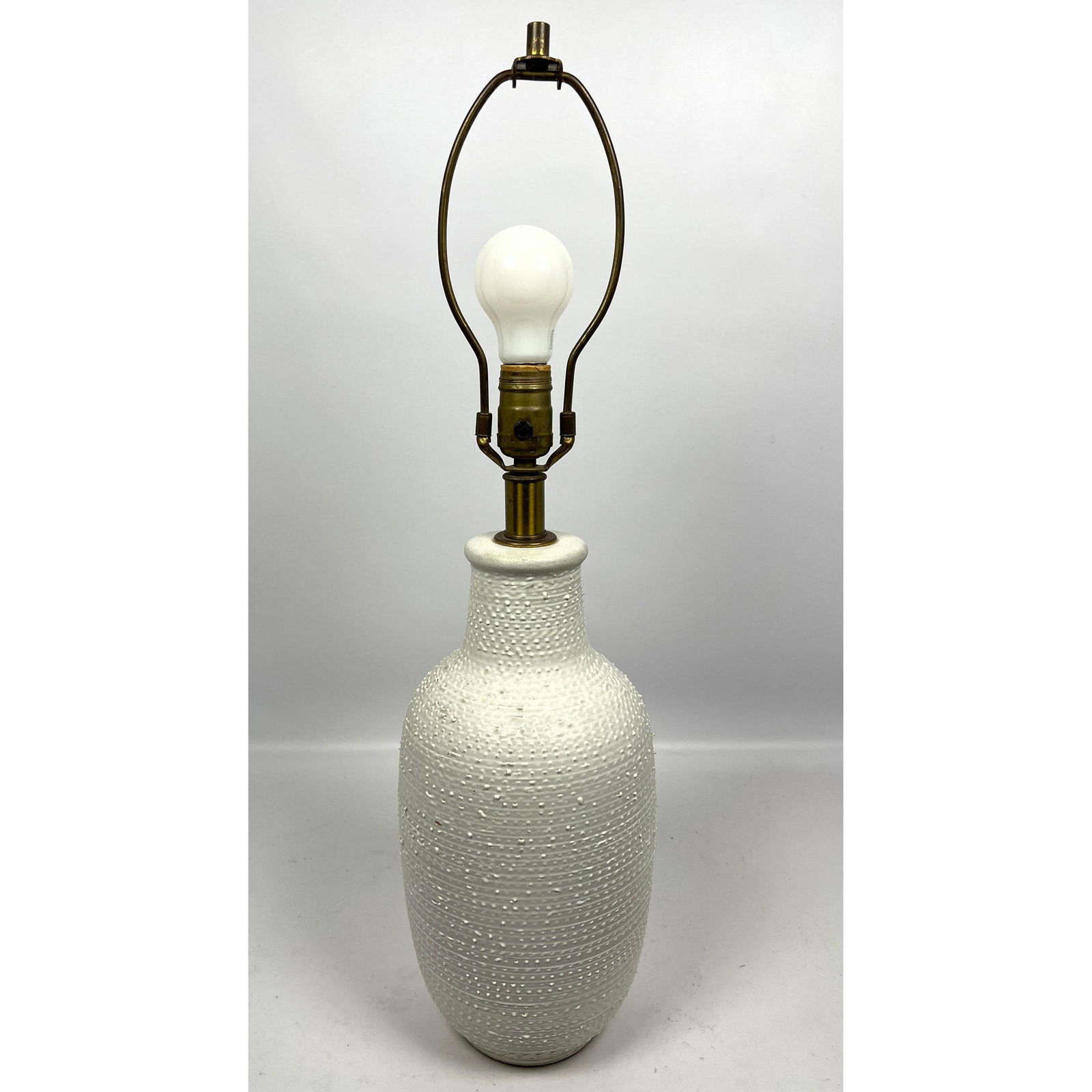 1960s Lee Rosen Design Technics Glazed Ceramic Lamp. Unmarked.: 1960s Lee Rosen Design Technics Glazed Ceramic Lamp. Unmarked. Dimensions: Height: 25.5 inches, Width: 7 inches, Depth: 7 inches. --- US Packing and Shipping charge: In house shipping available. Will