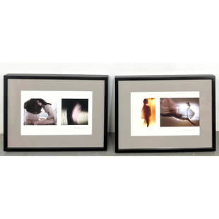 4pc SAM HASKINS Color Photographs in Two Frames. Female subjects. Two photos per frame. Each mat sig: 4pc SAM HASKINS Color Photographs in Two Frames. Female subjects. Two photos per frame. Each mat signed and dated 2009. Dimensions: Frame Height: 23.5 inches, Frame Width: 31 inches. - Image Size: Ima