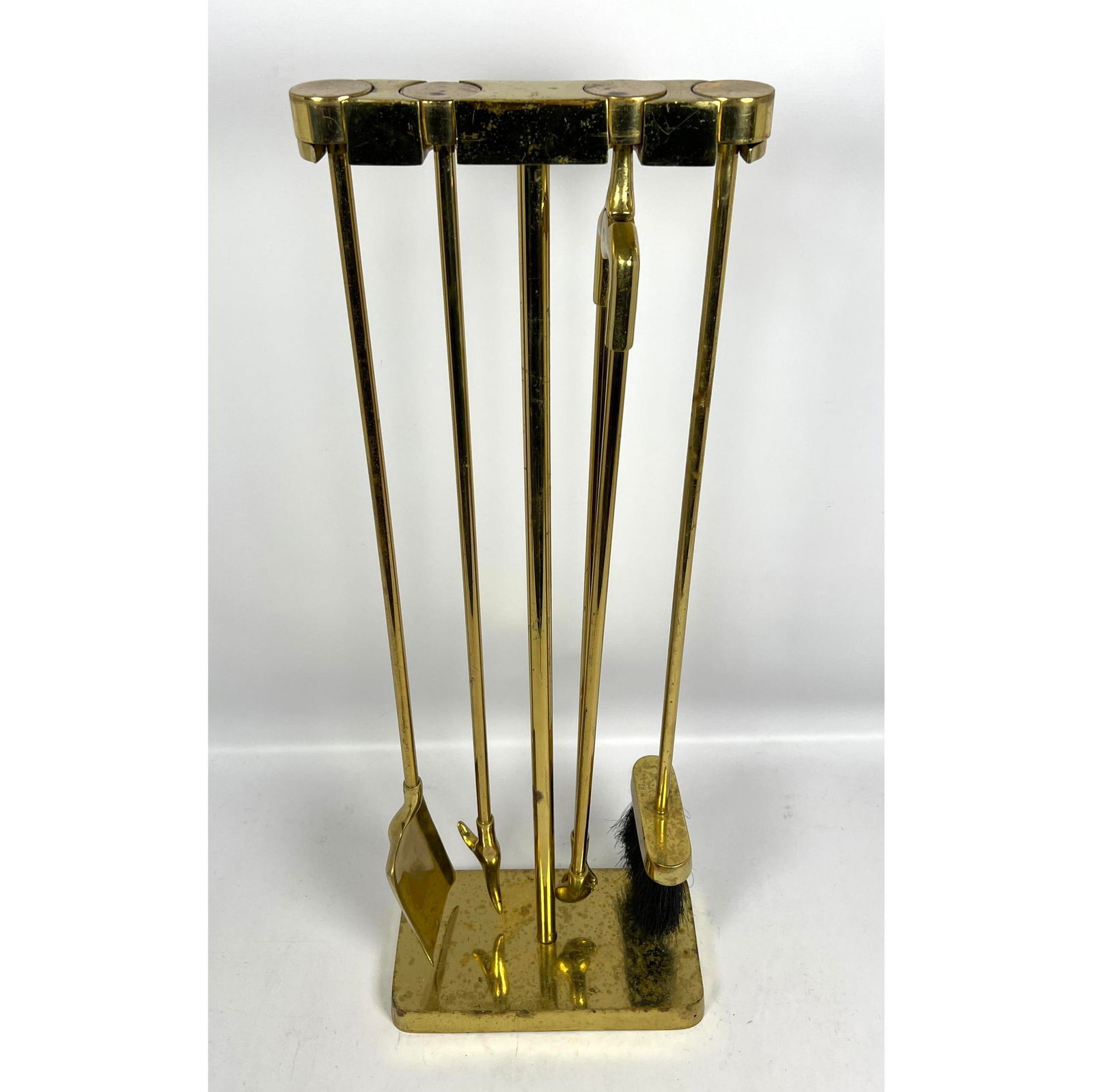 5pc Brass Virginia Metalcrafters Fireplace Tools Set (1 of 14)