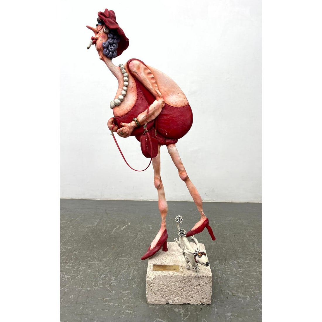 Todd J Warner Standing Sculpture. Lady in Red. (1 of 15)