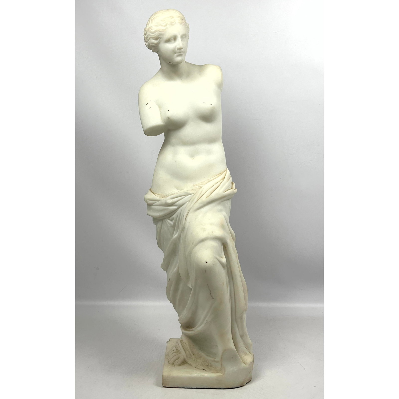 Marble Venus de Milo Sculpture. 23" Tall Carved Marble. Nicely executed. Could be used in garden. (1 of 11)