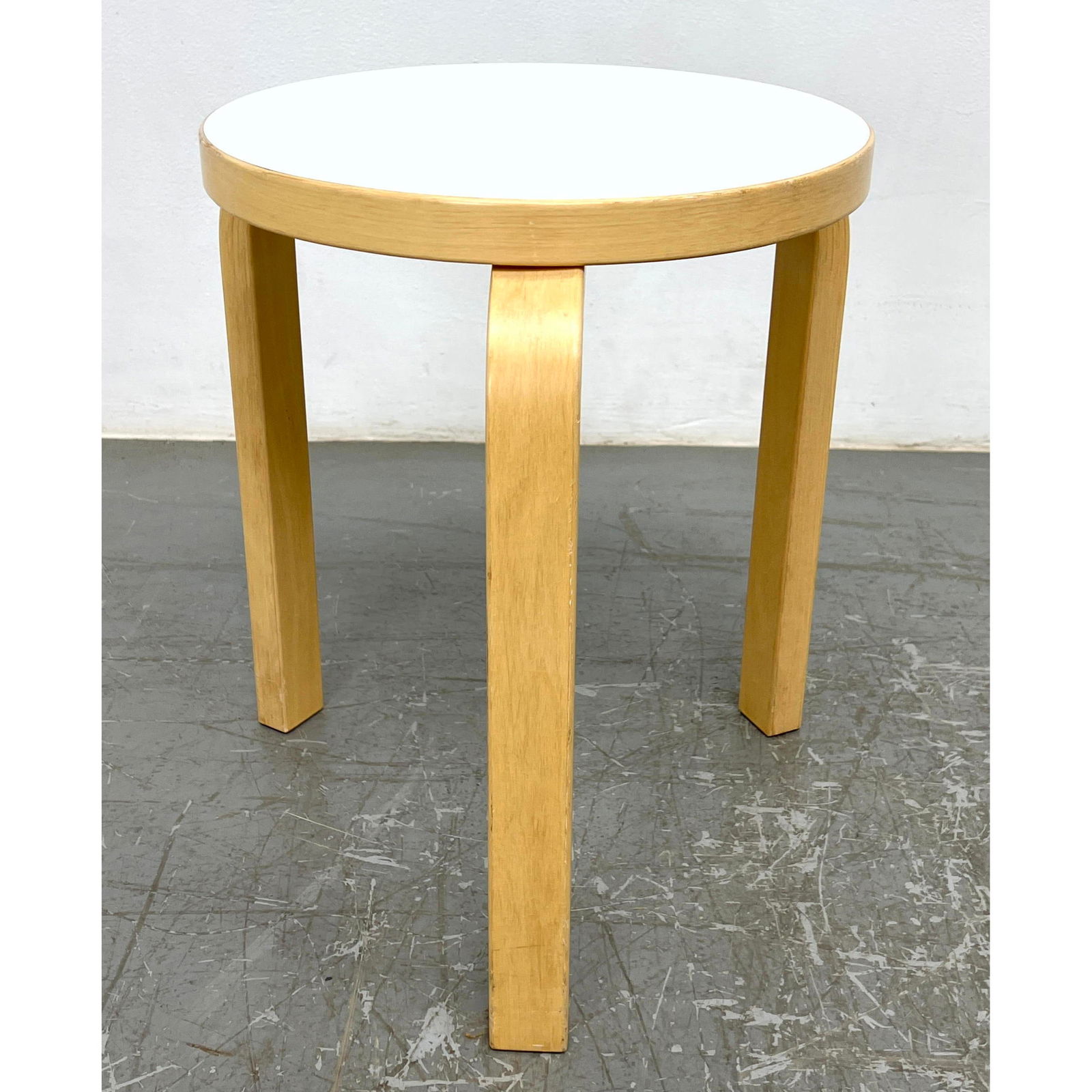 Alvar Aalto Blonde Laminate Top Bentwood Stool Table. (1 of 6)